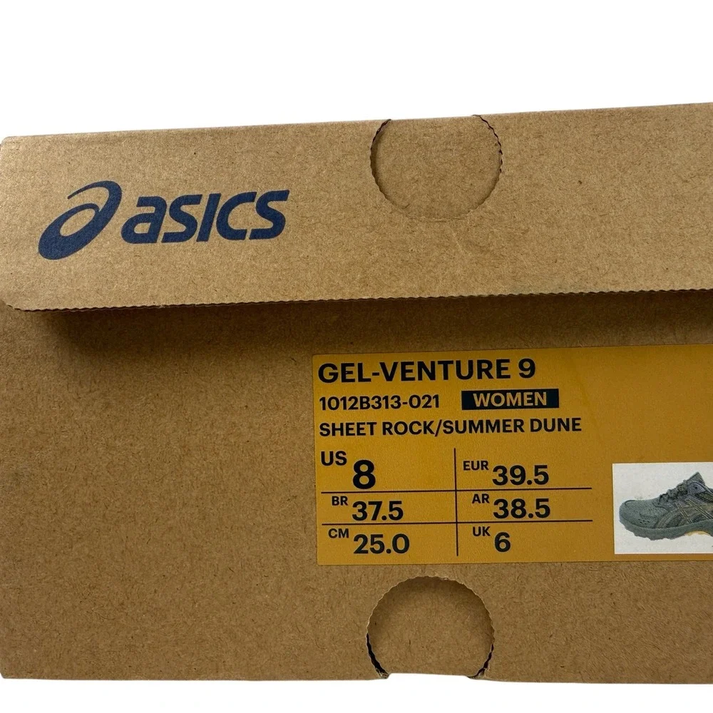 Asics Gel-Venture 9 Women 8 Sheet Rock Summer‎ Dune Trail Running Shoes 1012B313